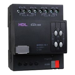 DIN контроллер моторизованных штор, жалюзи, роллет на 2 канала, 10А